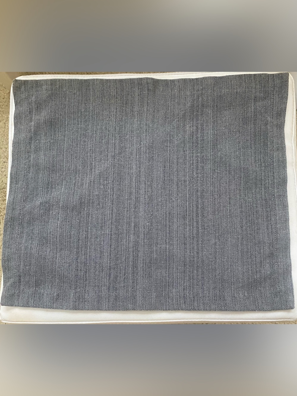 8 Gray cloth placemats. Washable. Used once. 14 x 17